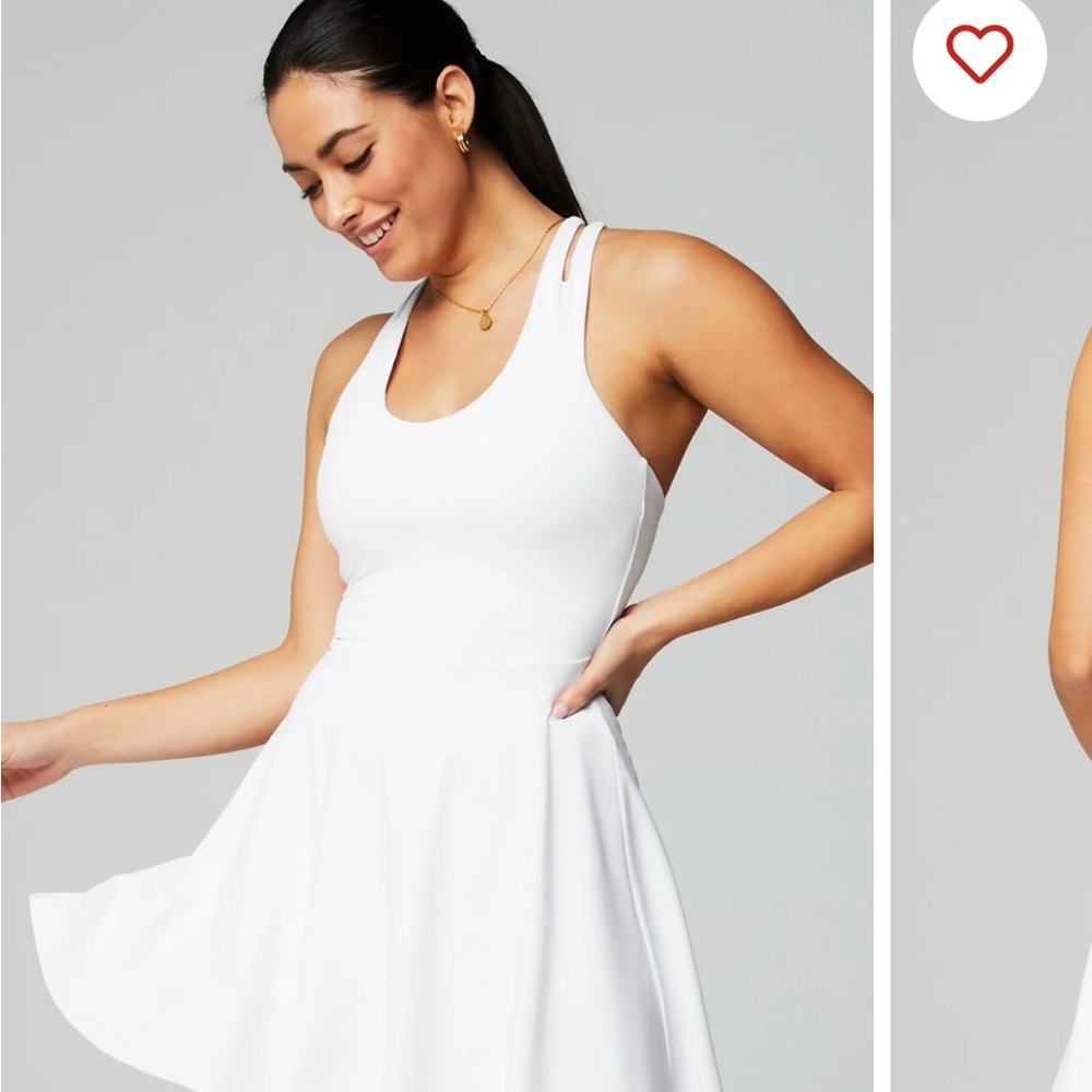 Fabletics White Athletic Dress